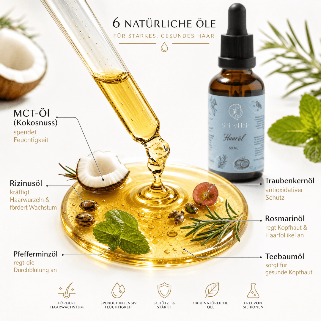 ShinyHair Growth Elixir™ + Dermastamp gegen Haarausfall und für eine gesunde Kopfhaut